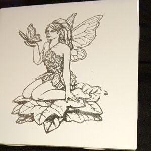 Fairy Coaster in Black and White
